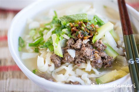 Kalguksu (Korean Knife Cut Noodle Soup) with Homemade Noodles | Kimchimari