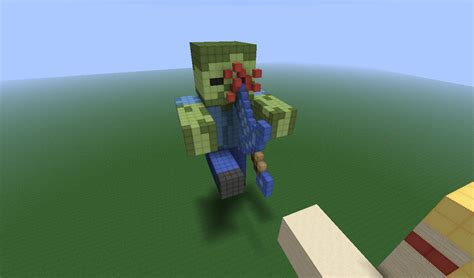 Myself in 3D Pixel art Minecraft Map