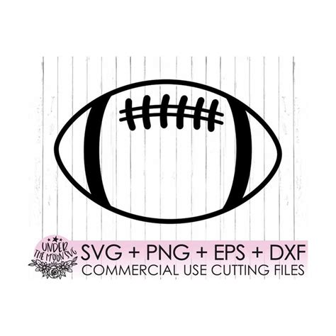 Football SVG, Football Silhouette, Football PNG, Football Cu - Inspire Uplift