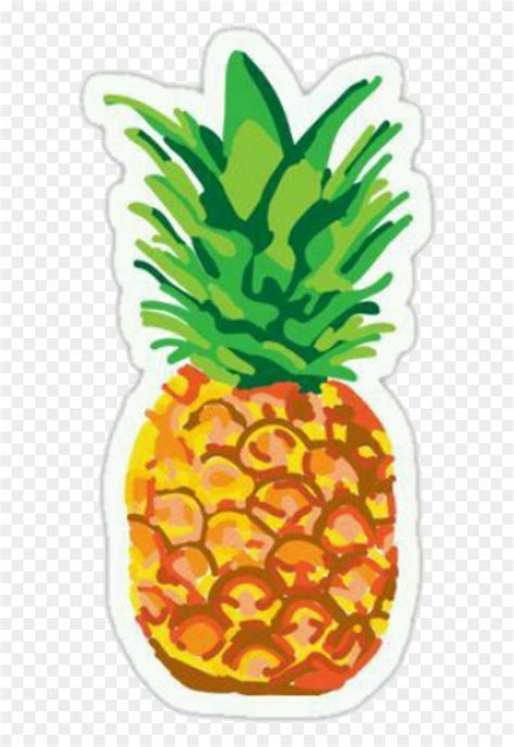 Download Cute Sticker - Pineapple Stickers Png Clipart (#3875861) - PinClipart