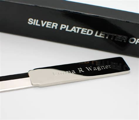 Personalized Letter Opener Engraved Silver Letter Opener for - Etsy