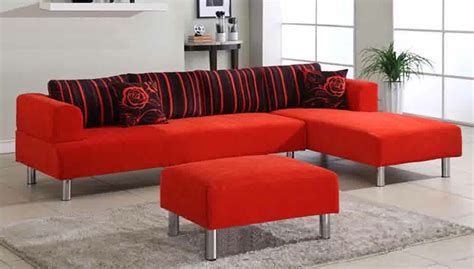Red Microfiber Sectionals Highlight Your Living Room | HomesFeed