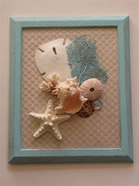 Seashell Wall Decor, Seashell Wall Art, Beach Decor Shell Wall Hanging ...