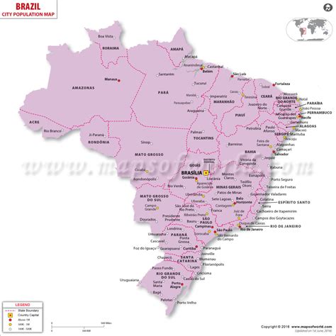 Brazil Population Map