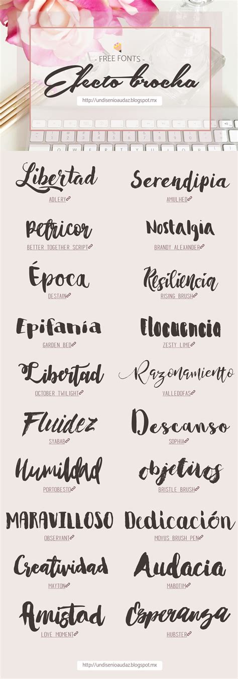 Diseño Audaz Tipografías efecto brocha para descargar Tipografías modernas Fonts brush F ...