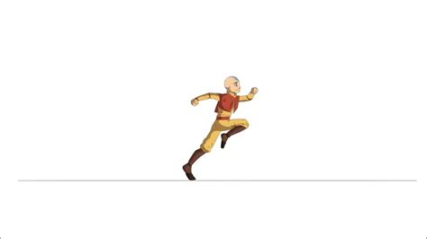 Avatar Aang Run Cycle - YouTube