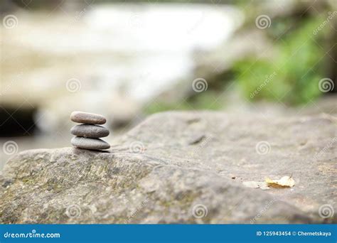 Balancing Zen Pebble Stones Outdoors Stock Photo - Image of asian, meditation: 125943454