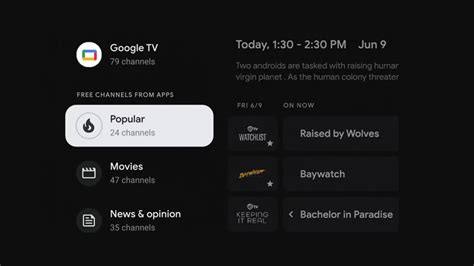 Google TV's free channels now rolling out widely in the US