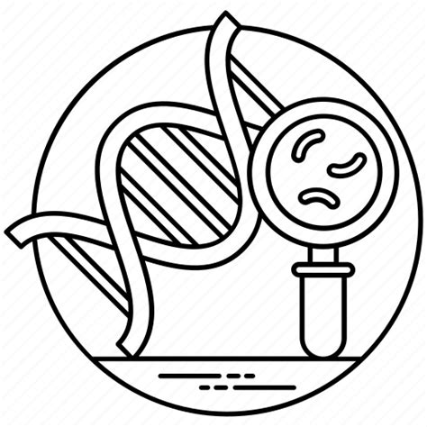 Dna analysis, dna fingerprinting, dna profiling, dna testing, dna typing icon