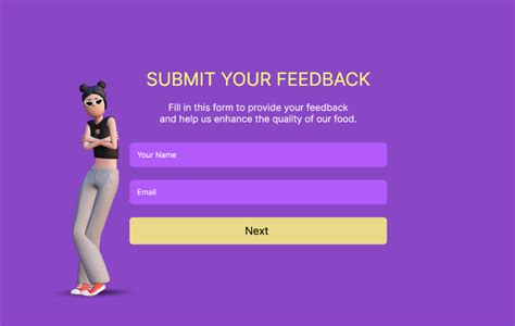 Food Feedback Form Template | Visme