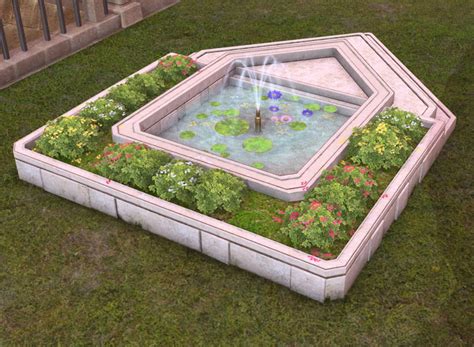 エルピス・ガーデンファウンテン｜Elpis Garden Fountain | HOUSING ITEM for FF14