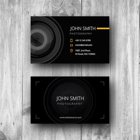 Premium PSD | Photography Business Card