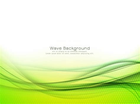 Free Vector | Abstract green wave background