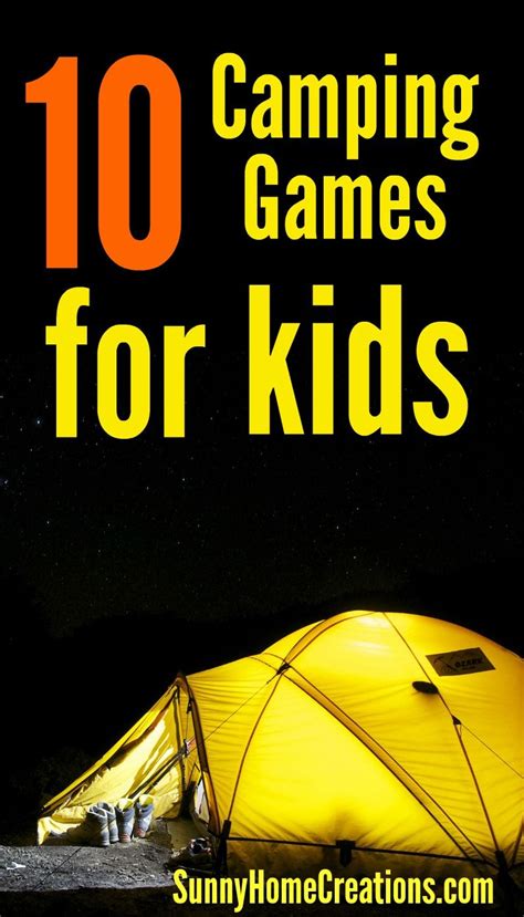 10 Games to Play while Camping | Camping games kids, Camping activities ...