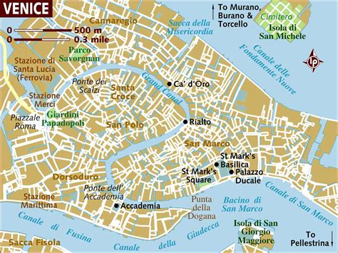 Venice Neighborhoods Map and Travel Tips