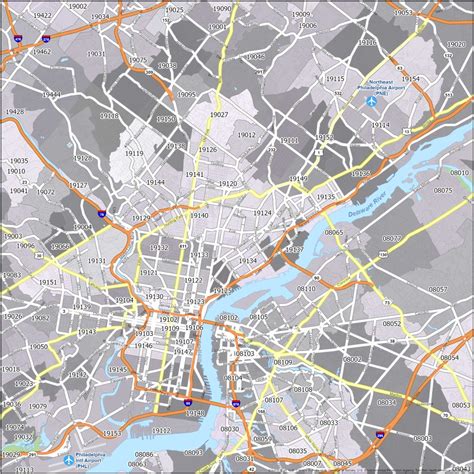 Philadelphia Zip Code Map - GIS Geography