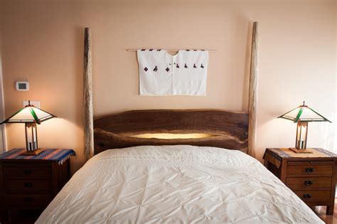 Walnut, Spalted Sycamore Head & Footboard — Vale Lorin Bruck Design