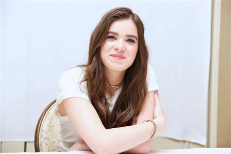 HAILEE STEINFELD at Pitch Perfect 2 Press Conference in Beverly Hills - HawtCelebs