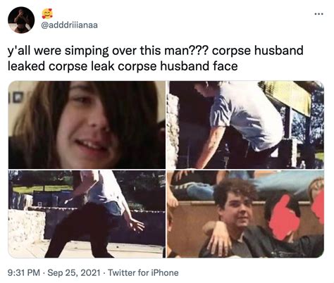 Simping? | Alleged Corpse Husband Face Reveal | Know Your Meme Twitter ...