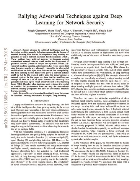 Rallying Adversarial Techniques against Deep Learning for Network Security | DeepAI