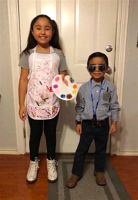 Career Day Dress Up! Artist & Cop/detective | Career day dress up, Career dress, Day dresses