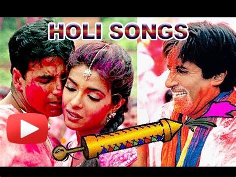 Top 5 Bollywood Holi Songs - Holi Special - YouTube