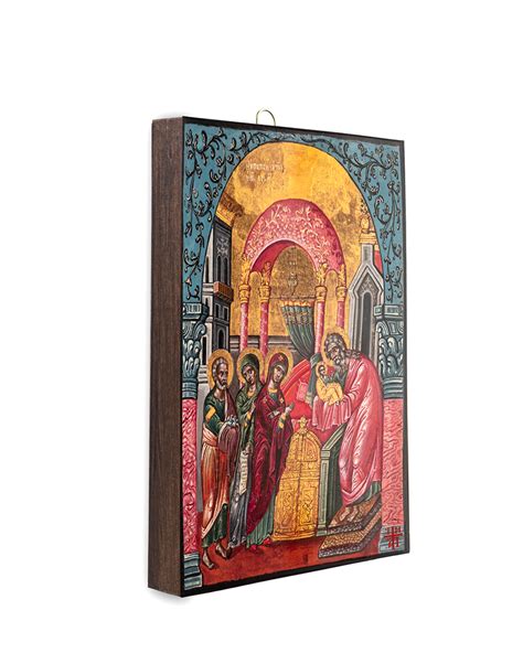 Artis Gilding & Restoring The Candlemas 18th Century Icon Available in Coloured Background ...