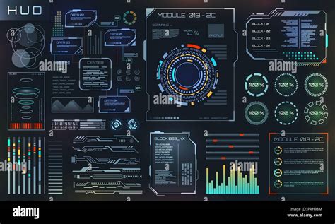 HUD and UI Set Elements, Sci Fi Futuristic User Interface, Tech and Science Design Stock Vector ...