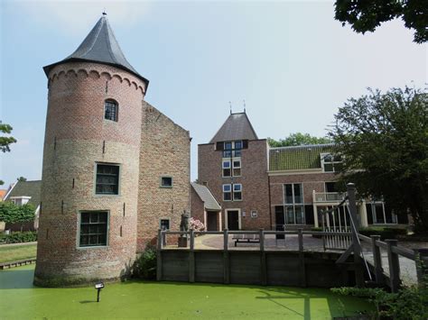 Castle of Schagen (NL) (Slot Schagen). Build in 15th century as a complete square fortification ...