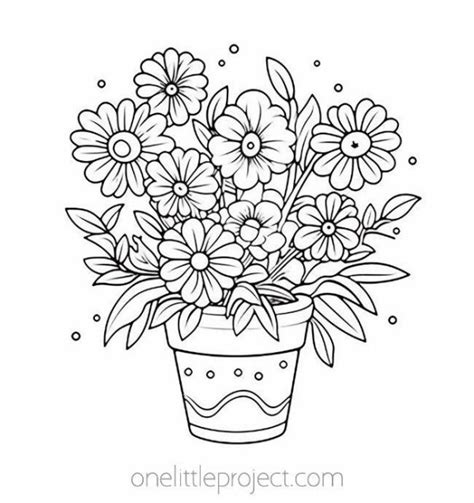 Flower Coloring Pages | Free, Printable Flower Coloring Sheets