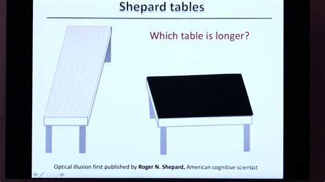 Shepard tables, optical illusion (Johannes & Kaidi Peets) - YouTube