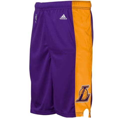 adidas Los Angeles Lakers Youth Replica Shorts - Purple - NBA Store