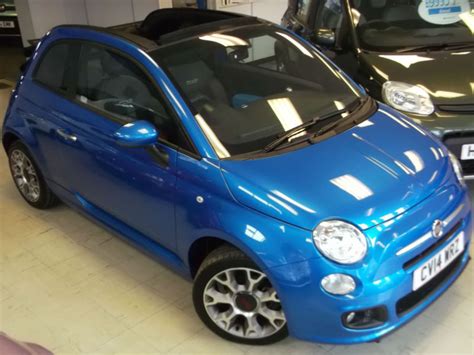 14 FIAT 500 S CONVERTIBLE 1.2 3DR ELECTRONICA BLUE | in Chesterfield, Derbyshire | Gumtree