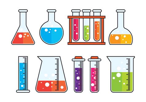 Chemical Flask Set 160590 Vector Art at Vecteezy