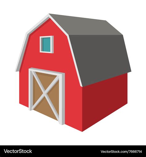 Shed cartoon icon Royalty Free Vector Image - VectorStock