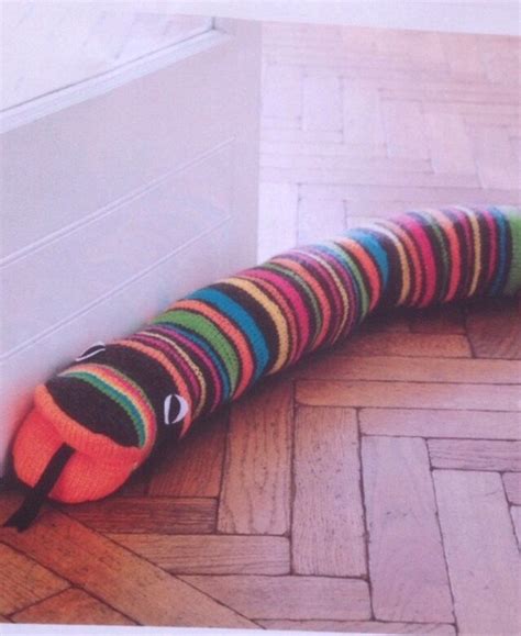 Easy Knit Beginners Draught Excluder Knitting Pattern - Etsy Canada | Knitting patterns, Draught ...