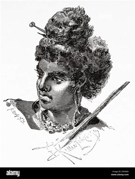 Aboriginal Papua woman from the interior of the island of Papua New ...