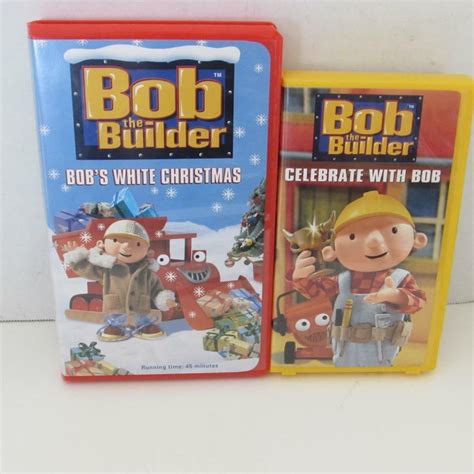 2 Bob the Builder VHS Tapes (Celebrate w/Bob) (Bob's White Christmas ...