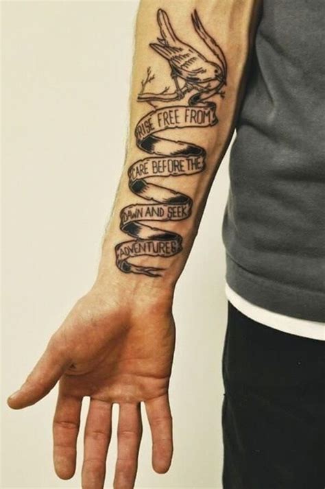 Tattoo Quotes for Men - Short & Meaningful Quote Tattoos For Guys | Cool forearm tattoos ...