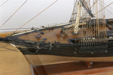 Detailed Model of the American Clipper Ship Lightning 19th Century ...