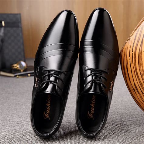 New 2018 Fashion Italian Designer Formal Mens Dress Shoes Genuine ...