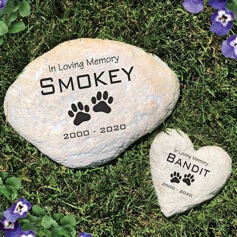 Engraved Pet Memorial Garden Stone | GiftsForYouNow