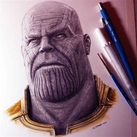 Thanos from Avengers: Infinity War - Drawing by LethalChris on DeviantArt