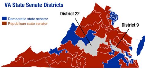 Map Of Virginia State Senate Districts | Virginia Map