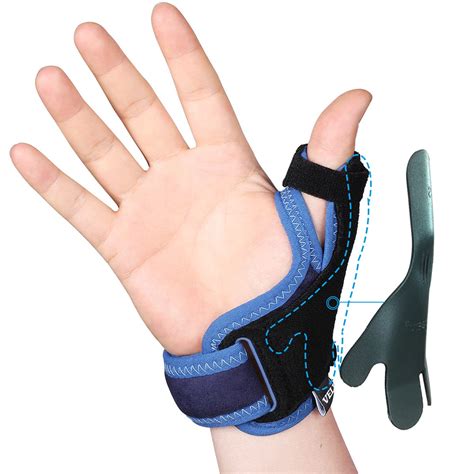 VELPEAU Thumb Support Brace - CMC Joint Thumb Spica Splint for Pain ...