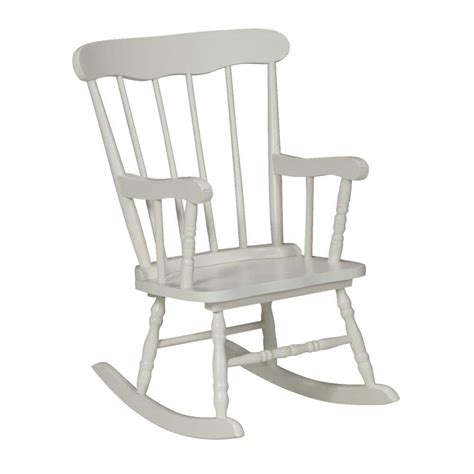 International Concepts White Rocking Kids Chair-CR08-2465 - The Home Depot