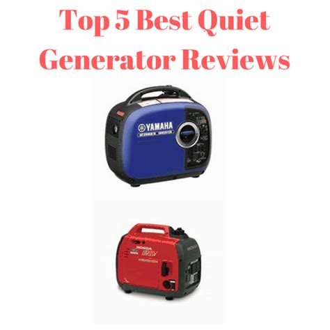 Top 5 Best Quiet Generator Reviews (Features...) - Generators Zone