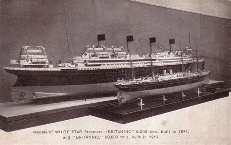 Britannic II Model with Model of Britannic I | Encyclopedia Titanica