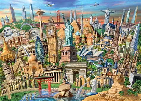 Ravensburger World Landmarks, 1000pc Jigsaw Puzzle - NxDeals.com