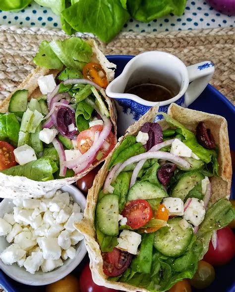 Greek Salad Pita Pockets Recipe | The Feedfeed